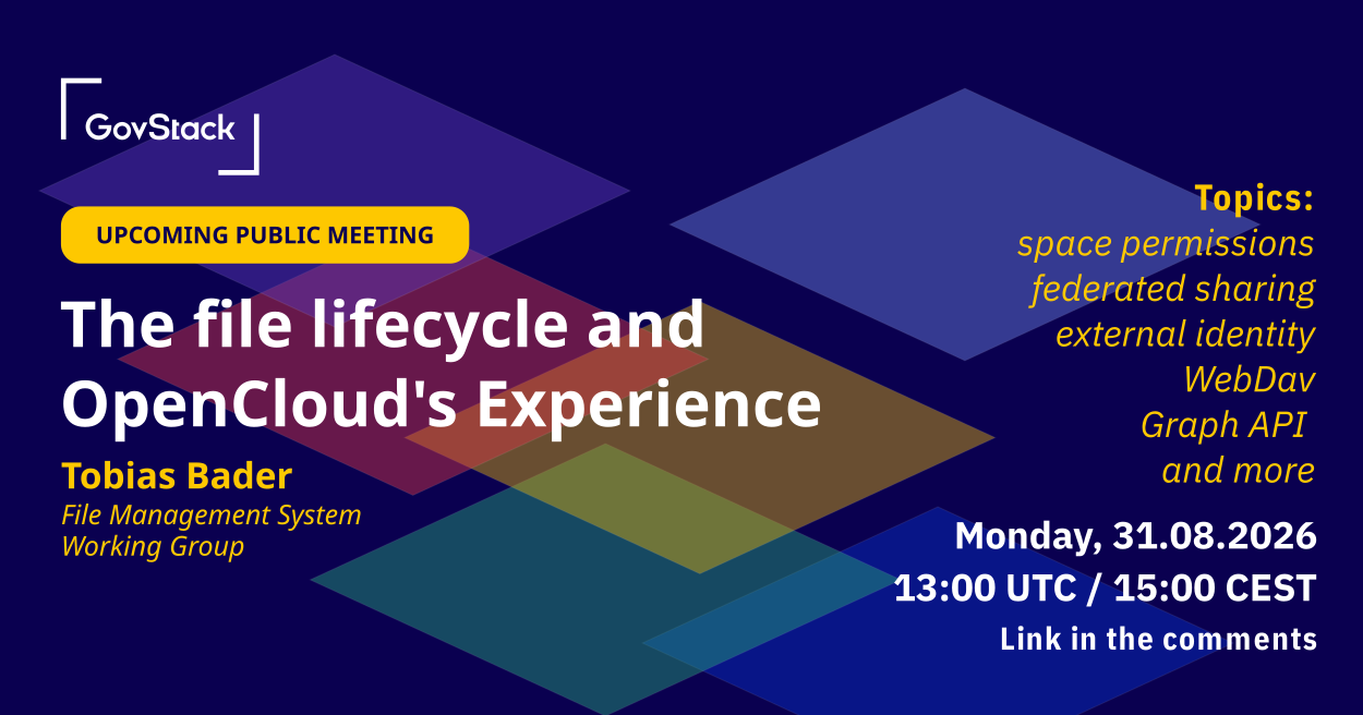 Public Meetup  The file lifecycle and OpenCloud's experience 🗂️ 📄 📂
